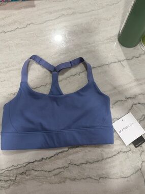 Beyond Yoga Periwinkle Strappy Back Sports Bra